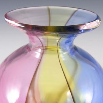 RARE Archimede Seguso Murano 'Carnivale' Glass Vase - Signed