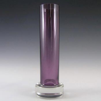Alfred Taube German Purple Cased Glass Vase