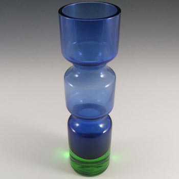 Aseda Swedish Blue Glass Vase by Bo Borgstrom #B5/605