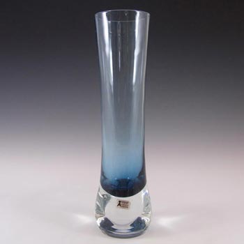 Aseda Swedish Blue Glass Vase by Bo Borgstrom #4807