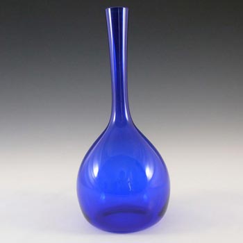 Elme Swedish/Scandinavian Blue Uncased Glass Vase