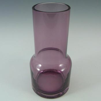Caithness British Purple Cased Glass Vase - Marked