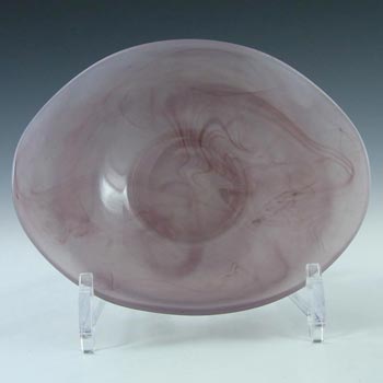 Sowerby British 1960\'s Purple Cloud Glass Bowl