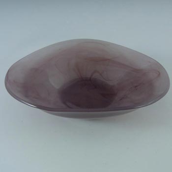 Sowerby British 1960's Purple Cloud Glass Bowl
