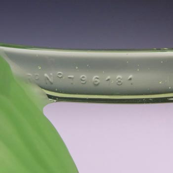 Jobling #11600 1930's Art Deco Uranium Glass 'Open Footed' Vase