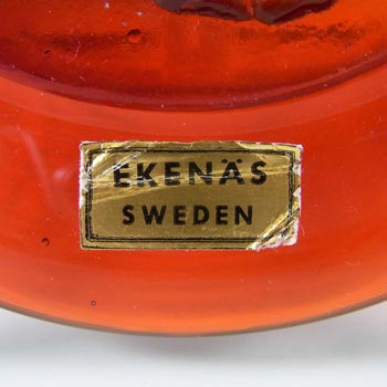 Ekenas Swedish Orange Glass Zodiac 'Scorpio' Suncatcher