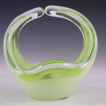 Flygsfors Coquille Glass Bowl by Paul Kedelv Signed \'57