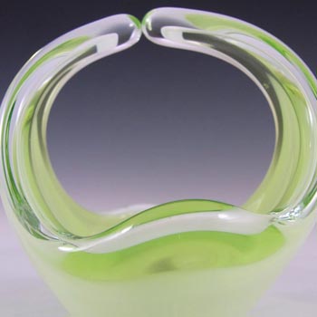 Flygsfors Coquille Glass Bowl by Paul Kedelv Signed '57
