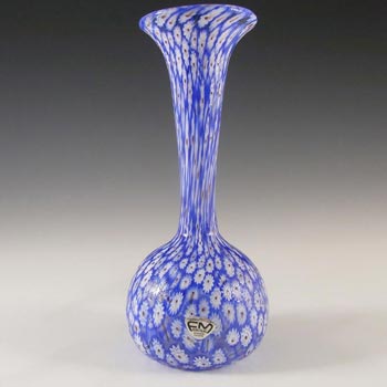 FM Konstglas/Ronneby Swedish Glass Millefiori Vase - Label