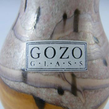 2 x Gozo Maltese Glass 'Seashell' Candlesticks - Signed