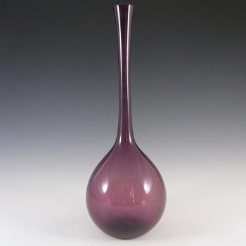Gullaskruf Swedish Purple Glass Vase - Arthur Percy 1952