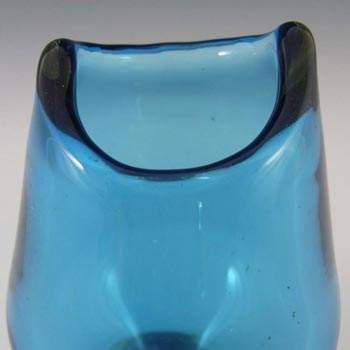 Harrachov Czech Blue Glass Vase by Milan Metelak