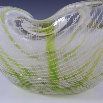 Harrachov Czech Lattice Biomorphic Glass 'Harrtil' Bowl