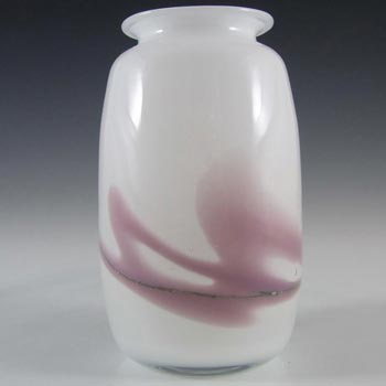 Holmegaard 'Sakura' White Glass Vase by Michael Bang