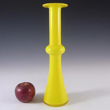 Holmegaard Carnaby Yellow Cased Glass Vase by Christer Holmgren