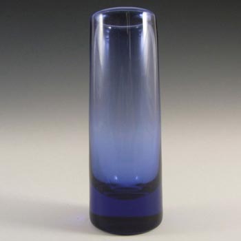 (image for) Holmegaard #16912 Per Lutken Blue Glass 'Safir' Vase - Signed
