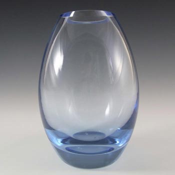 Holmegaard #220053 Per Lutken Blue Glass 'Hellas' Vase - Signed