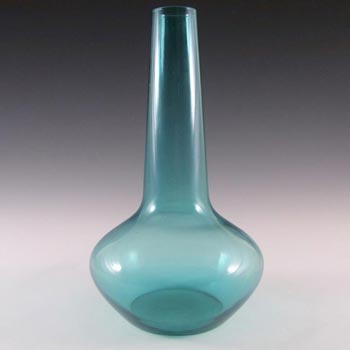 Holmegaard 'Timeglas' Turquoise Glass 9.75" Vase by Per Lutken