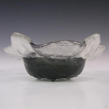 Humppila Smoky Glass Bowl by Pertti Santalahti - Signed