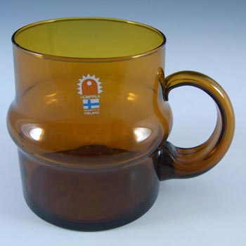 Humppila Amber Glass "Talonpoika" Beer Mug - Labelled