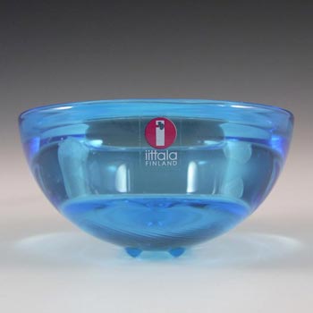 Iittala Blue Glass Annaleena Hakatie Candle Votive/Bowl
