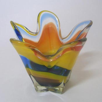 Iwatsu Japanese Cased Glass Vase - Labelled "Best Art Glass"