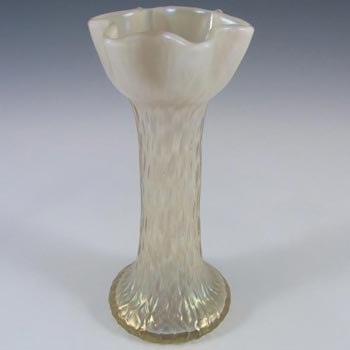 Kralik Art Nouveau 1900's Iridescent Mother-of-Pearl Glass Vase