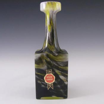 V.B. Opaline Florence Italian Empoli Glass Vase - Labelled