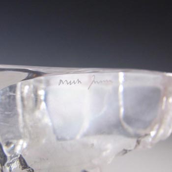 Mats Jonasson #3598 Glass Polar Bear Paperweight - Signed