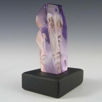 Mats Jonasson #88160 Glass Paperweight Geno Masqot Sculpture