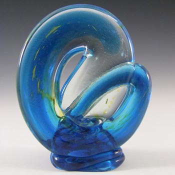 Mdina \'Blue Summer\' Maltese Glass Knot Sculpture
