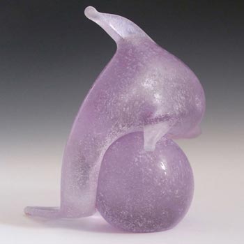 V. Nason & Co Murano 'Scavo' Glass Dolphin Sculpture