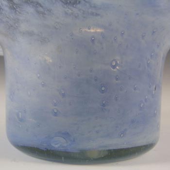 Nazeing? Clouded Mottled Blue Bubble Glass Posy Vase
