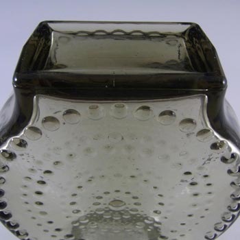 Cascade / Wood Bros Smoky Grey Glass 'Kastehelmi' Bottle Vase