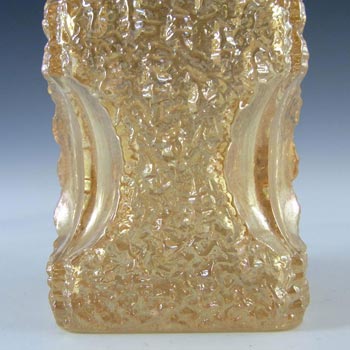 Set of 3 Oberglas Austrian Textured Glass Vases - Label