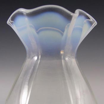 Victorian 1890's Opalescent Glass Vase