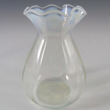 Victorian 1890's Opalescent Glass Vase