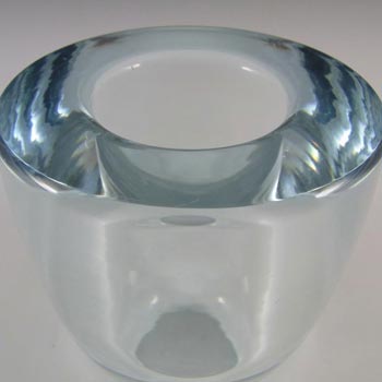 Orrefors Edvin Öhrström Signed Blue Glass Vase - #1688