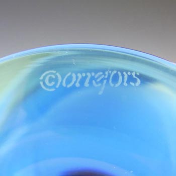 Orrefors Glass "Louise" Bowl by Erika Lagerbielke - Label