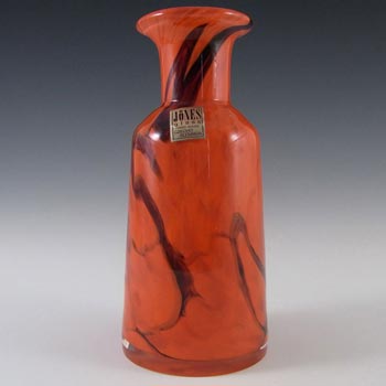 Prachen 70s Red Glass \'Flora\' Vase - Frantisek Koudelka
