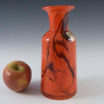 Prachen 70s Red Glass 'Flora' Vase - Frantisek Koudelka