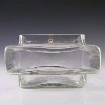 Riihimaki #1307 Riihimaen Glass Helena Tynell \'Palkki\' Vase - Label