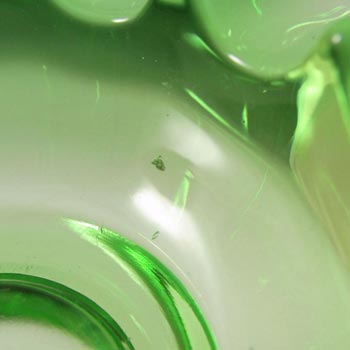 Sklo Union Rosice Green Glass Bowl - Adolf Matura #983