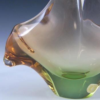 Skrdlovice #5976 Labelled Czech Glass Bowl by Emanuel Beránek
