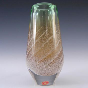 Skrdlovice #8318/18 Labelled Czech Glass Vase by Ladislav Palecek
