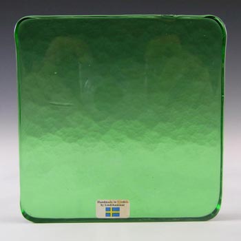 Lindshammar Swedish Green Glass Architectural Slab – Label