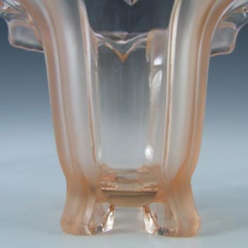 Sowerby #2631 Art Deco 1930's Pink Glass Posy Bowl/Vase