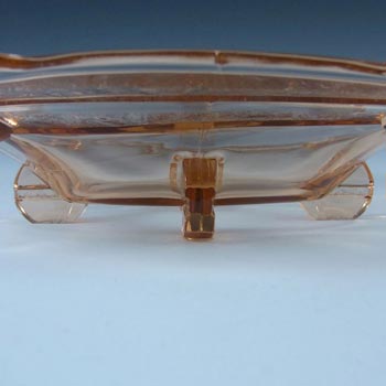 Stölzle #19416 Czech Art Deco 1930's Pink Glass Bowl