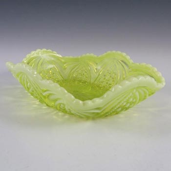 Henry Greener Vaseline / Pearline Uranium Glass Bowl