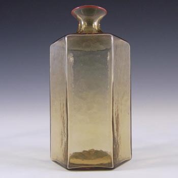 Venini Murano Amber Glass 'Vasetti' Vase - Signed '79